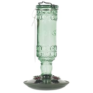 Antique Hummingbird Feeder - Green