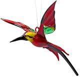 Red Czech Glass Bird