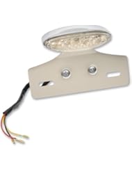 Automotive Parts and Accessories: Drag Specialties Mini LED Cat Eye Taillight with License Plate Mount - Clear Lens with Red LED L24-65D9CLEDK - Drag Specialties