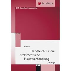 Handbuch f�r die strafrechtliche Hauptverhandlung