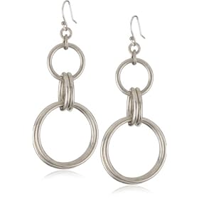 Lucky Brand Urban Ears Silver-Tone Link Earrings