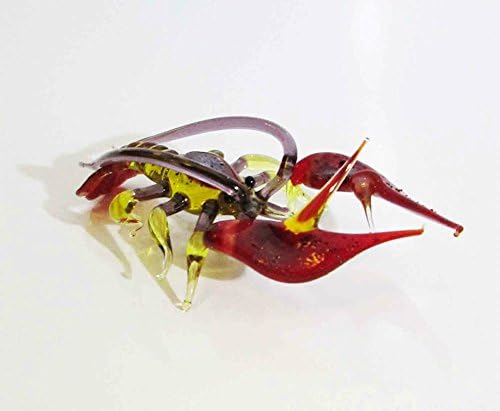 Big Glass Figurine "Crawfish" Russian Handmade