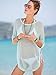 Kamaco Modern Chic Fashion Beach Swimsuit Coverup Poncho Style Top with Sleeves