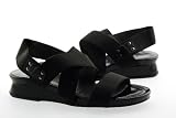 Stuart Weitzman Guybands Womens Strappy Sandal Shoe Black Elastic 6