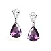 STUDIO 925: *MADELEINE AMETHYST CZ EARRINGS*