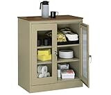 IMAGE OF Sandusky TA2V 362442-00 Transport Counter Height Clear View Two Shelf (Deep) Mobile Storage