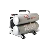 4.3 Gallon 2.5 HP Oil Lubricated Direct Drive Electric Portable Twin Stack Single Stage Air Compressor