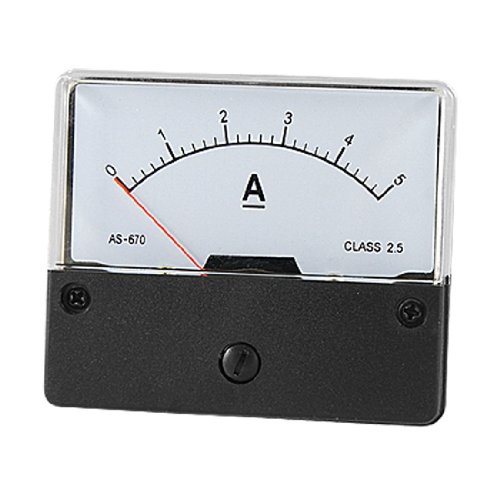 DC 0-5A Current Measuring Tool Panel Meter Amperemeter