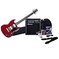 Silvertone Rockit Guitar Pack, Wine Red - SRK1PK-WR