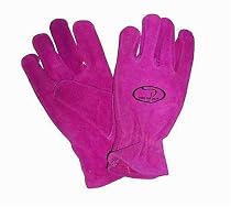 Girlgear Pink Leather Work Gloves - 00066