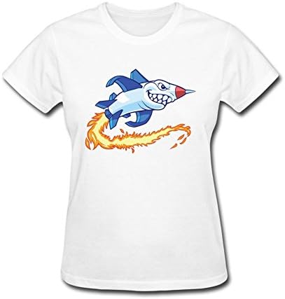 MRFDA Rocket With a Shark Mouth T Shirt For Women