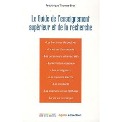 Le Guide de l'enseignement sup�rieur et de la recherche