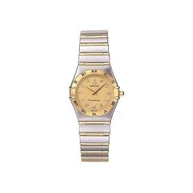 Click here to buy Omega WoMens Constellation Quartz Small Diamond Accent Watch #1272.15.00 by Omega.