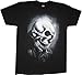 Ghost Rider Skull Airbrush Bling Black Shirt