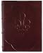 Fleur-de-lis Italian Leather Photo Album / Wedding Album / Scrapbook, Embossed Design, Gift Boxed