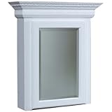Canby Palm Beach Medicine Cabinet, Oversized, Traditional Mahogany, Right Hinge, Concealed Hinge, Wall Mount