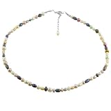 Fabulous Freshwater Pearl, Tahitian Pearl Sterling Silver Adjustable Necklace