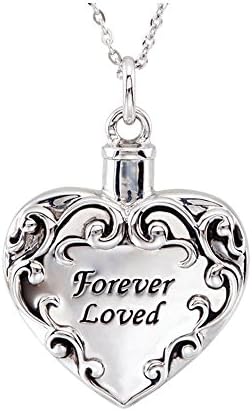 Always in My Heart Forever Loved Cremation Urns Jewelry for Ashes Cremation Jewlery For Keepsake