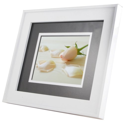 TAO 8-Inch 256MB Double-Matted Digital Frame (White)