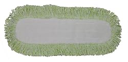 Industrial and Commercial Microfiber Dust Mop Pad (18 In. Border, Green)