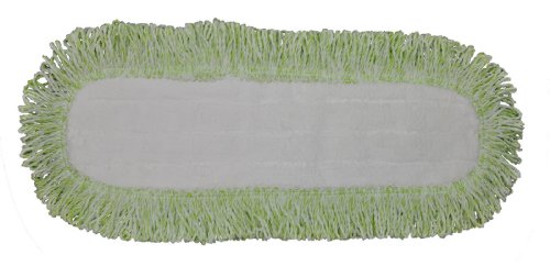 Industrial and Commercial Microfiber Dust Mop Pad (18 In. Border, Green)