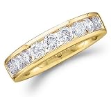 Diamond Wedding Band Anniversary Ring 14k Yellow Gold Bridal (0.50 CT)