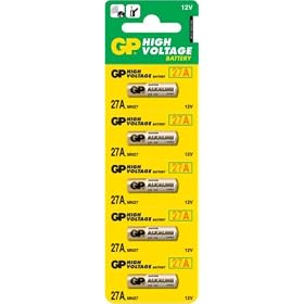 GP Alkaline Battery 27A 12V - Pack of 5 GP27A-C5 MN27 A27