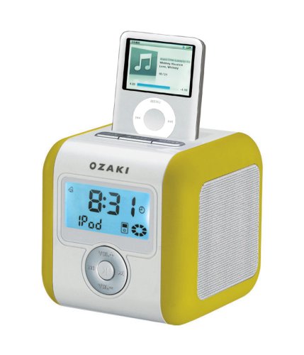 Childrens Toyshop  Electronics : Ozaki iMini iPod FM Radio Alarm Clock - Green
