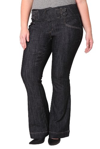 Torrid Plus Size Boom Boom Jeans - Back Tab Wide Leg Trouser Torrid Plus Size Boom Boom Jeans - Back Tab Wide Leg Trouser