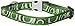 Red Dingo Circadelic Green Dog Collar, Medium/Large/20mm