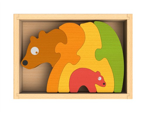 BeginAgain Bear Family Puzzle