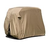 Golf Car Easy-On Cover - Tan, Fits Most Four-Person Golf Cars