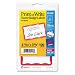 Avery Print or Write Name Badge Labels, Red Border, 2-11/32 x 3-3/8 Inches, Pack of 100 (5143)