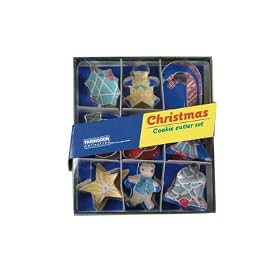 Cookie cutter Mini xmas cookie cutter set (set of 9) tin plate