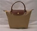 Longchamp Le Pliage Small Folding Handbag, Beige