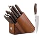 Anolon Advanced Bronze Collection Santoprene Cutlery 17-Piece Block Set, Bronze