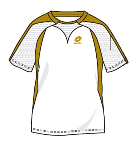 Lotto T-Shirt Magma RGL, Herren, weiß/gold