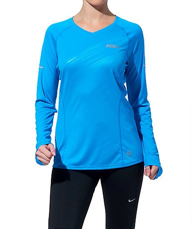 NIKE Damen Longsleeve Top Embossed, blue glow/reflective silv, XL, 424840-417 Preisvergleich