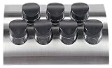 Kitchen & Housewares : Brabantia Herb Rack, with Unfilled Glass Jars, Matt Steel