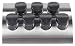 Brabantia Herb Rack Matt Steel with 7 Unfilled Glass Jars