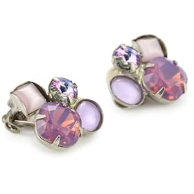 Sorrelli Violet Eyes Purple Crystal Cluster Earrings