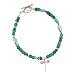 Emerald and Apatite Gemstone Beaded Toggle Bracelet with Sterling Silver Dragonfly, 7 3/4" Length, #7522