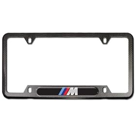 Buy BMW Carbon Fiber Look License Plate Frame with M Logo by BMW now!