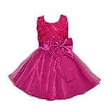 【ノーブランド 品】女の子　キッズドレス　蝶結び　ベルト付き　プリンセスドレス　ウエディングドレス　ファッション　キュート　ローズ　身長全6サイズ - 110cm