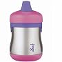 Thermos Foogo Leak-Proof SS 7 Ounce Sippy Cup, Pink, 9 Months