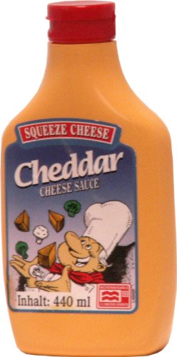 Old Fashioned Foods Cheddar Squeeze Cheese Microwaveable, 2er Pack (2 x 440 ml)