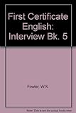 First Certificate English