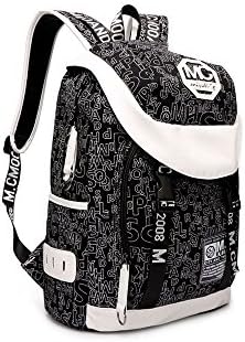 Male fashion graffiti canvas printing schoolbags shoulder bag travel backpack tide