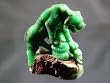 "Bengal", Chrysoprase Tiger Sculpture in Matrix.