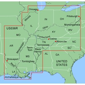 GARMIN BLUECHART MUS036R INLAND RIVERS